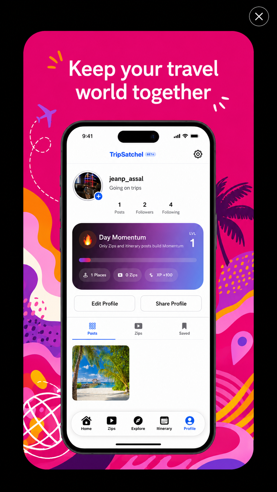 TripSatchel roam preview